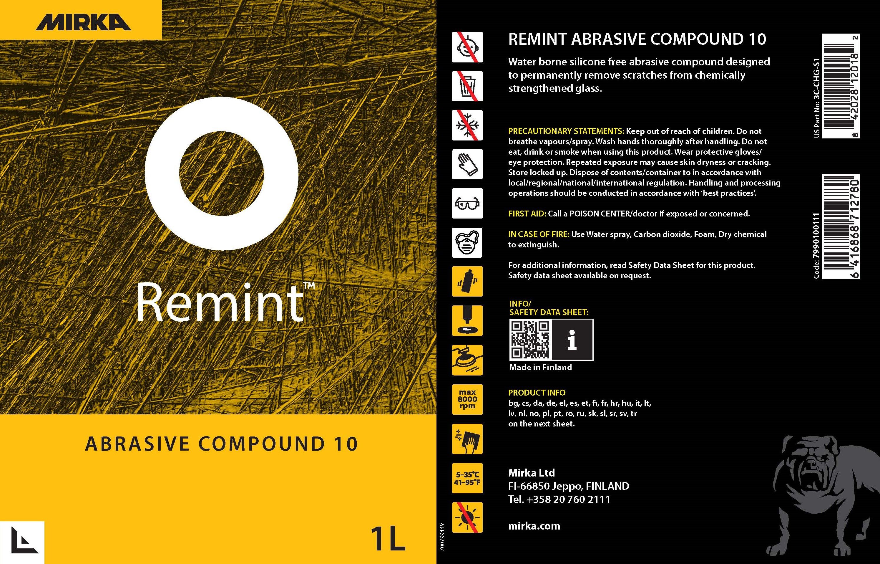 Remint Abrasive Compound 10