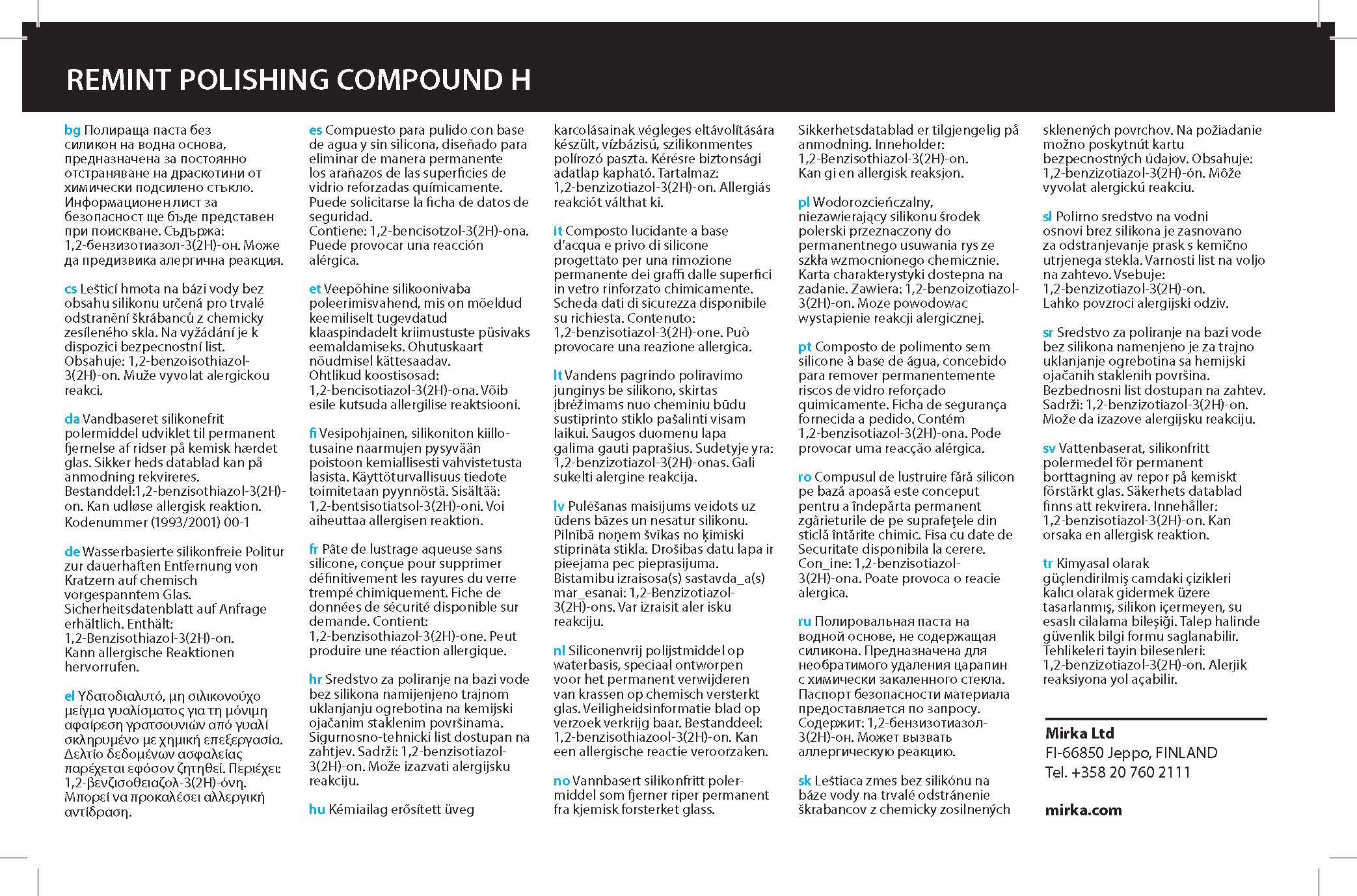 Remint Polishing Compound H