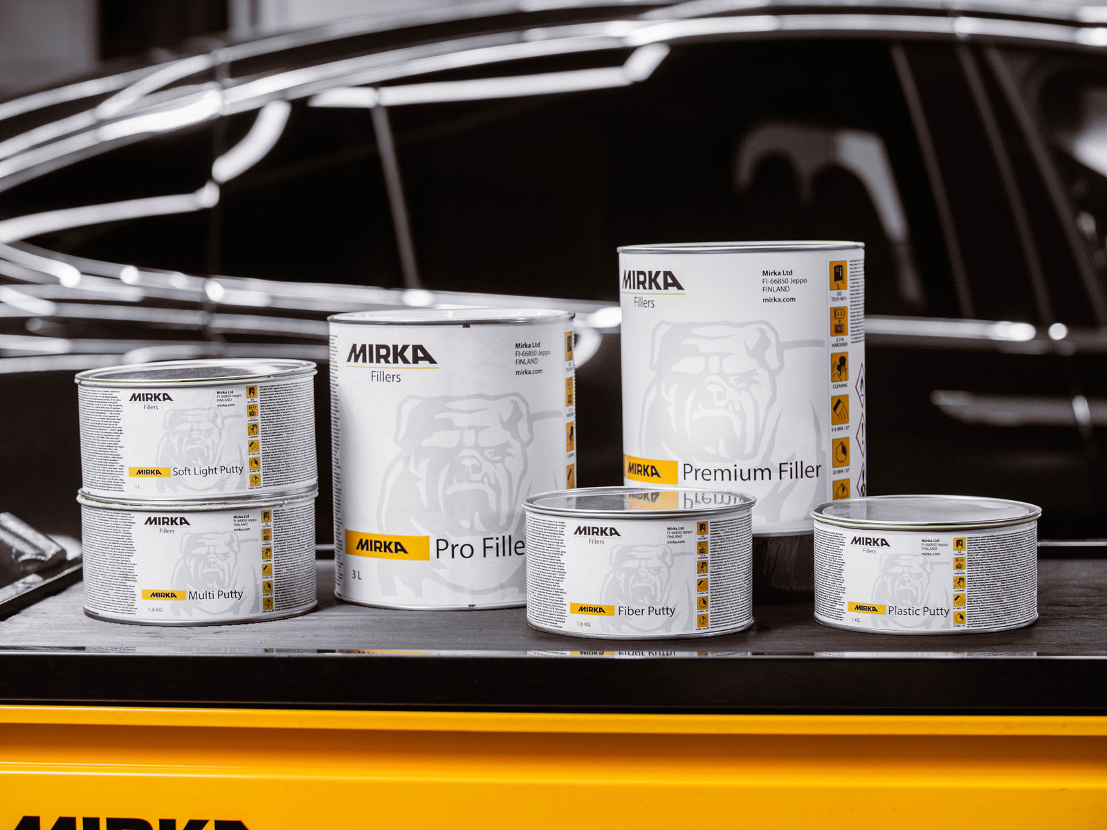 Mirka® Mjukspackel 1,2 kg, 8/pack