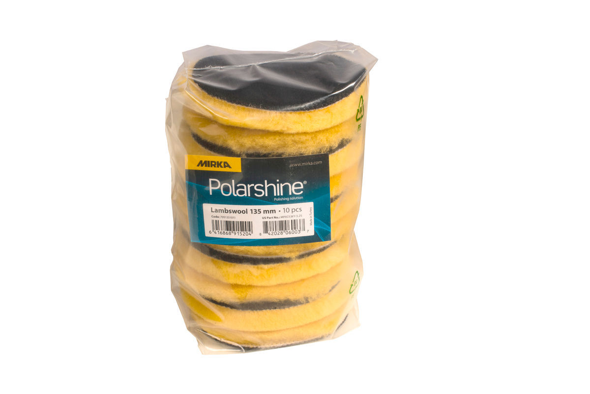 Cuffia Lana Agnello Pro Gialla Ø 135mm Grip, 10/Conf.