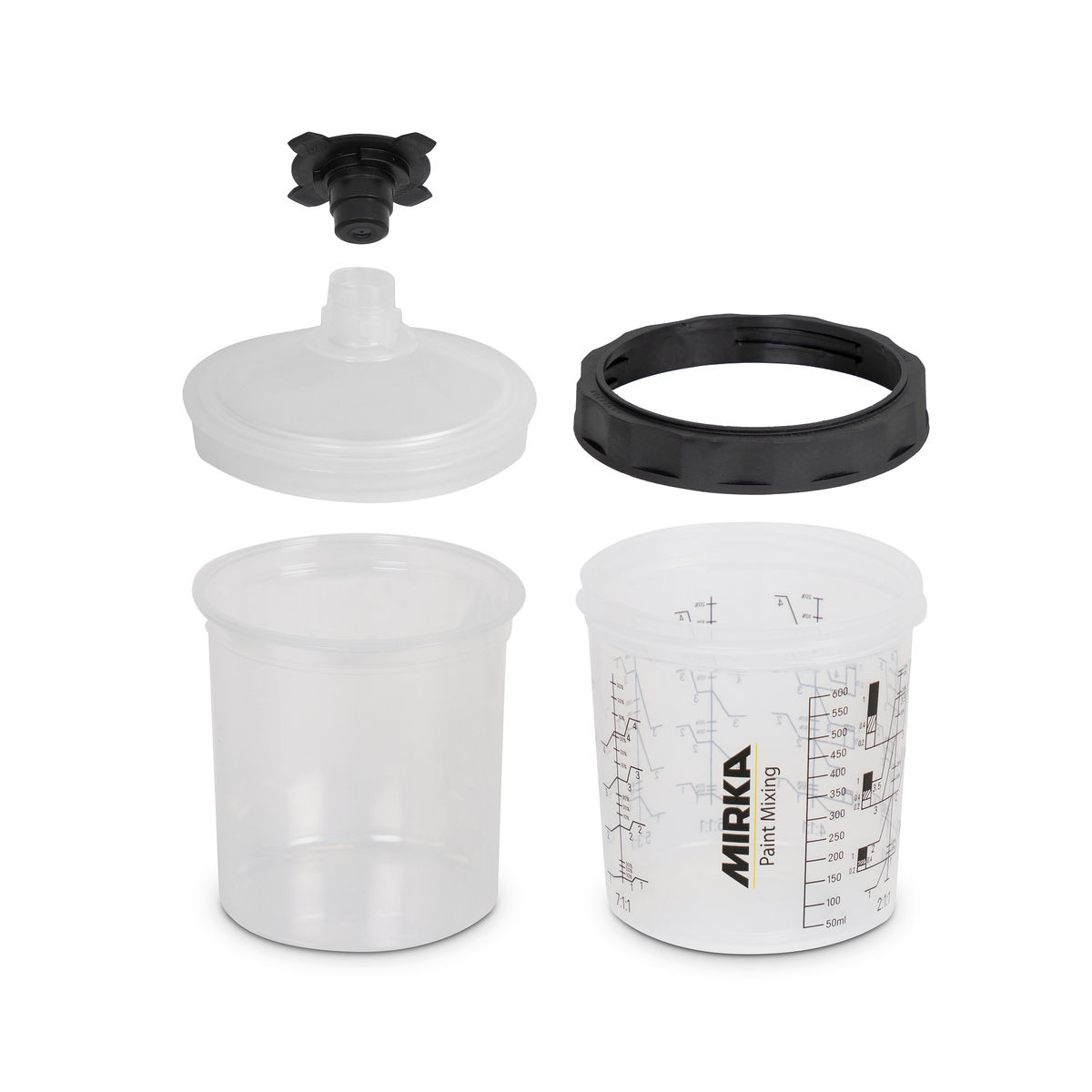 Paint Cup System with 125µm filter lid - Mirka