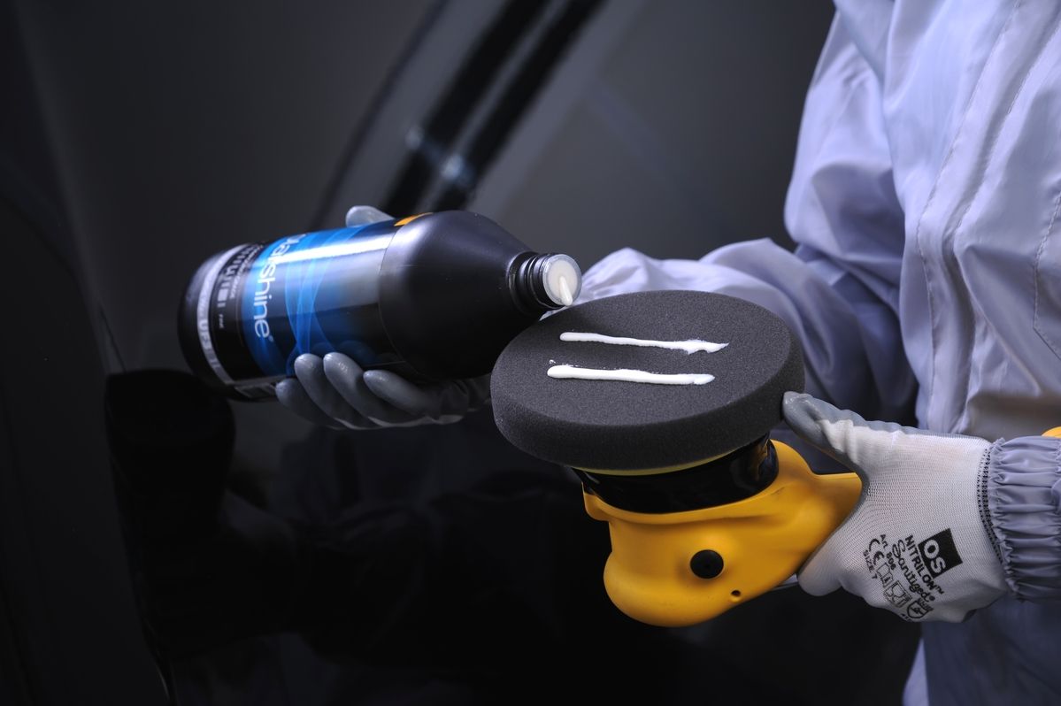 Poleringssvamp Svart Slät