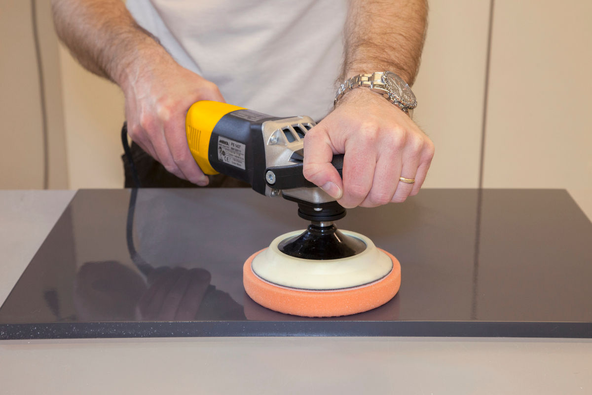 Schaumstoffpad Orange Gewaffelt