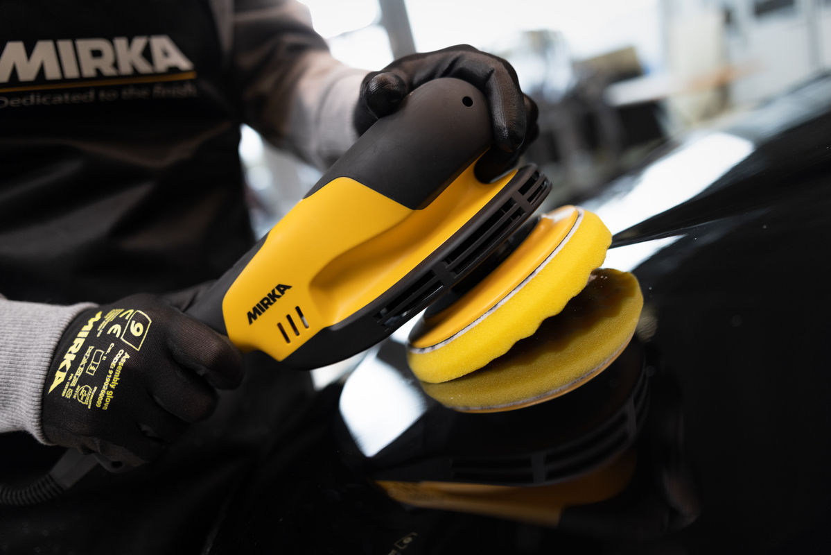 Polishing Foam Pad Yellow Waffle