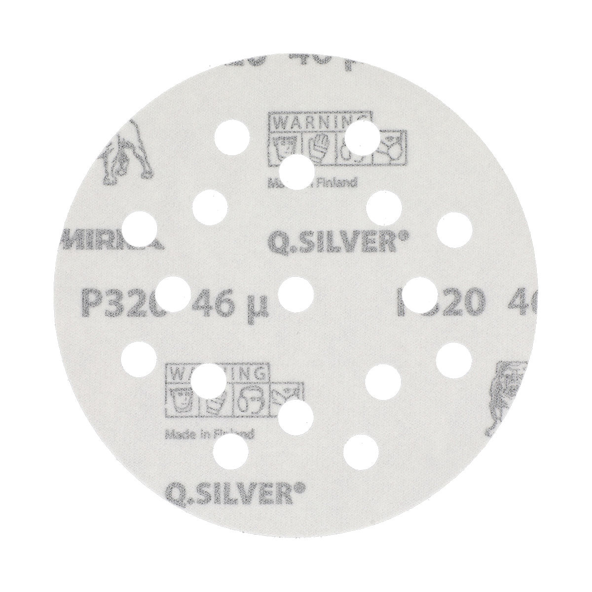 Q.SILVER 5" 17 Hole Grip Discs