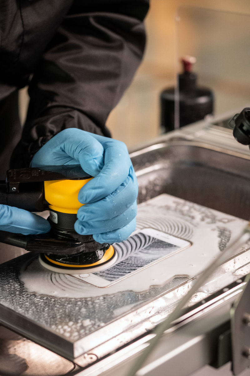 Remint Polishing Pad Step 1