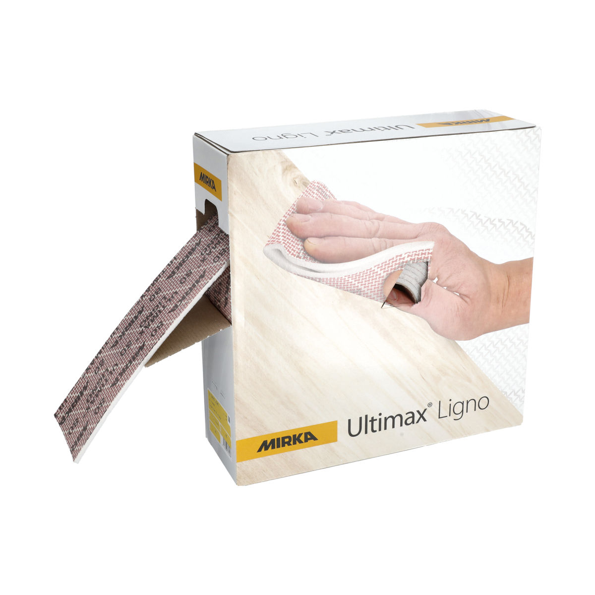 Ultimax® Ligno 115 x 125 mm coupe abrasive sur mousse prédécoupée en rouleau