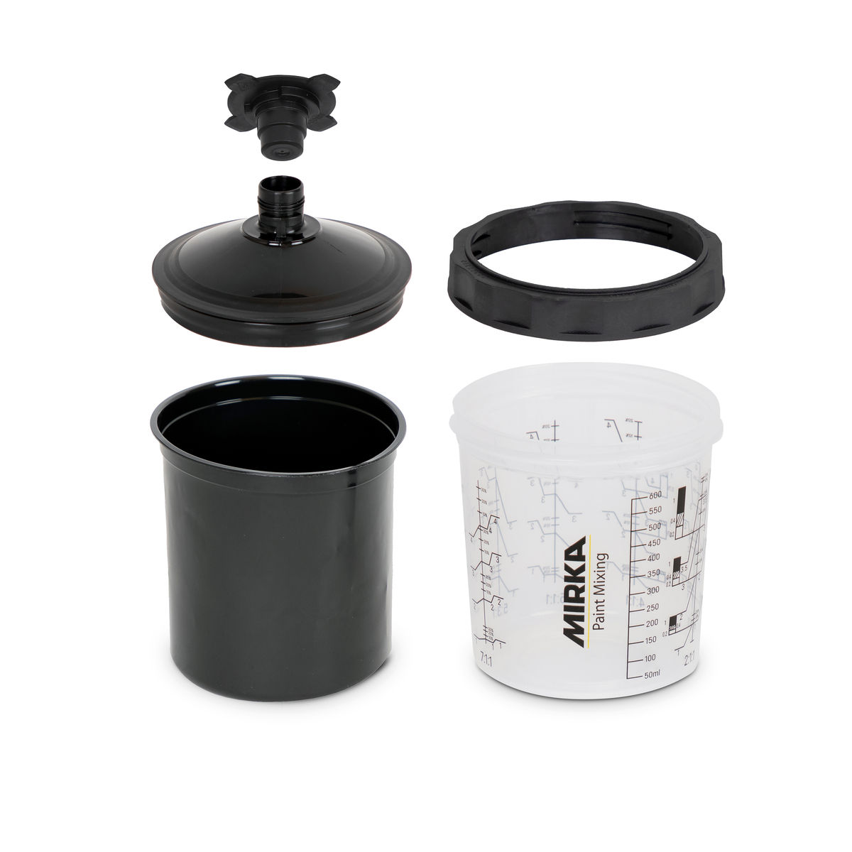 Paint Cup System with 125µm filter lid - Mirka