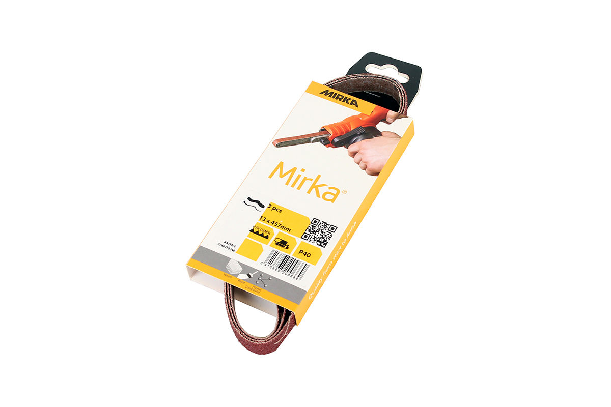 Abrasive Belt Red 13 x 457 mm