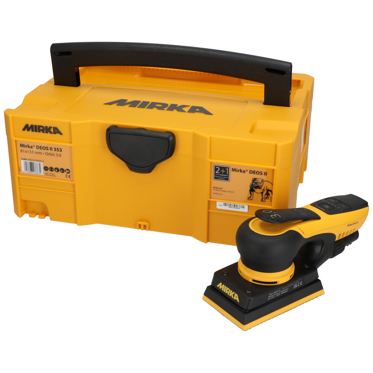 Mirka® DEOS II 353 EU 81 mm x 133 mm, orbita 3.0 mm