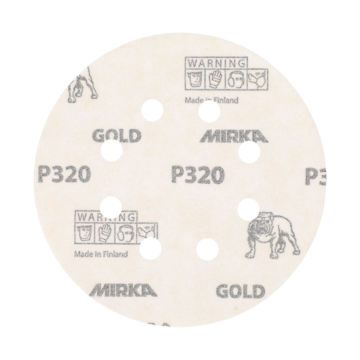 GOLD 5", 8 Hole Grip Vacuum Disc
