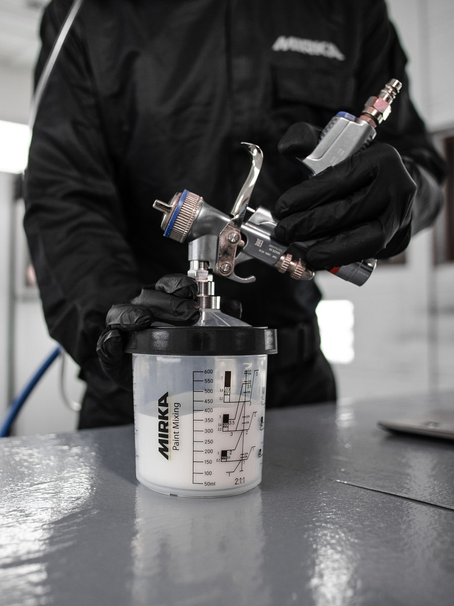 UV resistant Paint Cup System with 125µm filter lid