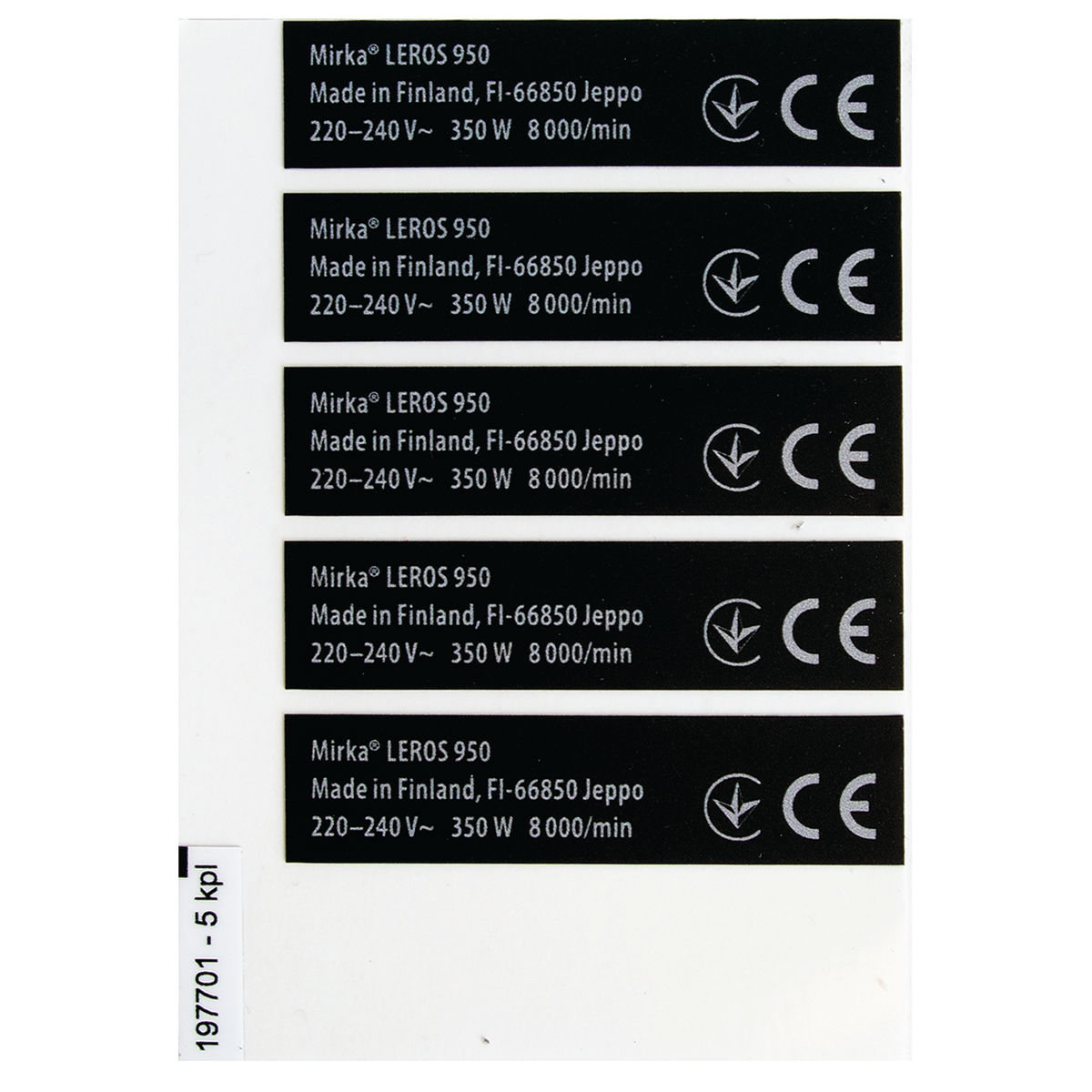 Type Label kit, LEROS, LEROS-S 220-240 EU