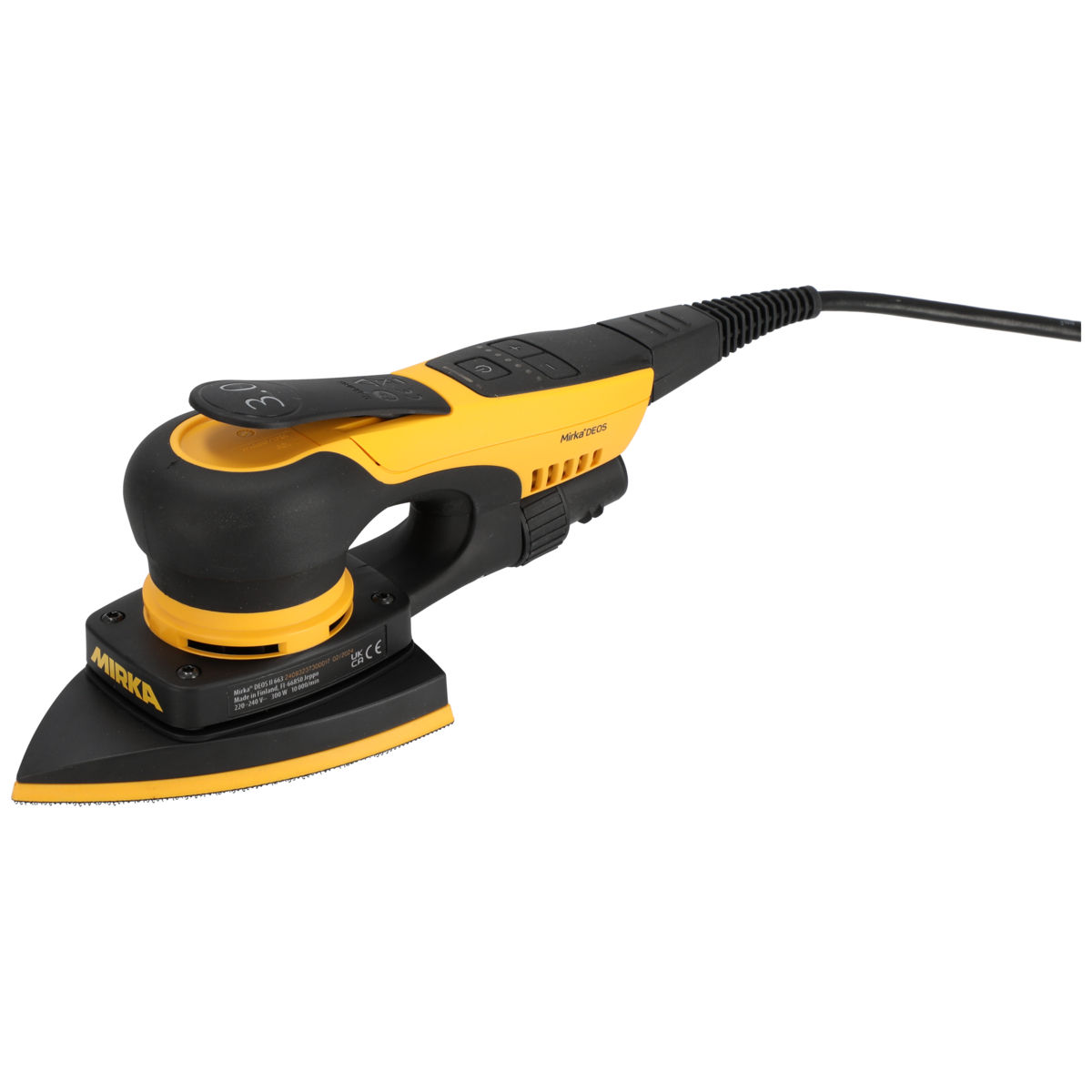 Mirka® DEOS II 663 EU Delta 100 mm x 152 mm x 152 mm, orbit 3.0 mm