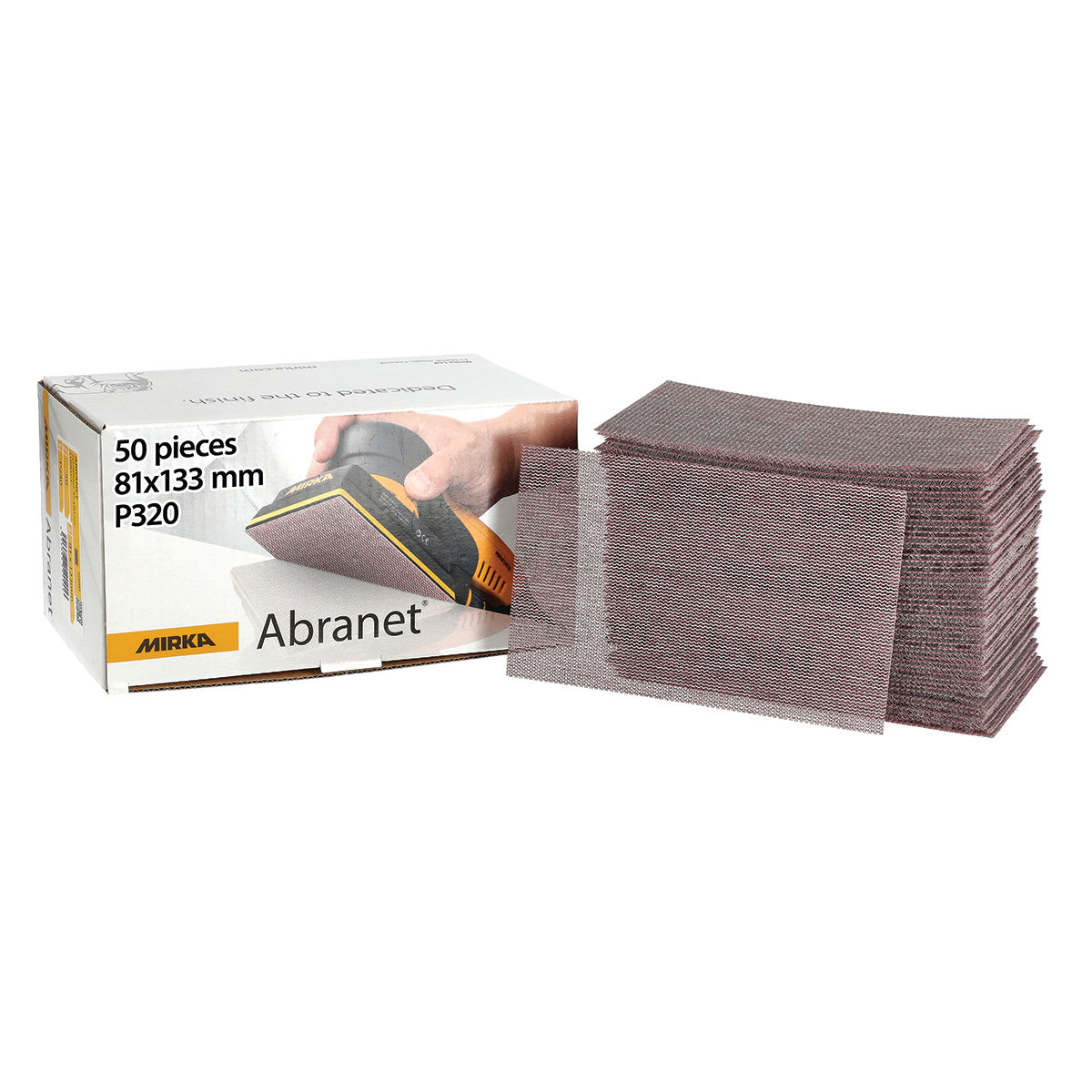 Abranet® 81 x 133 mm coupe abrasive auto-agrippante maille micro-perforée
