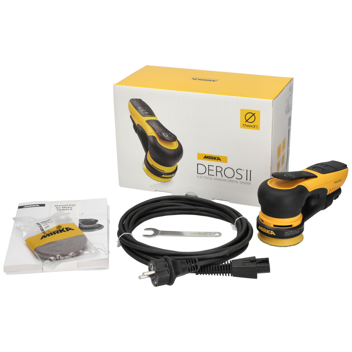 Mirka® DEROS II 325 Ø 77 mm, uitslag 2.5 mm