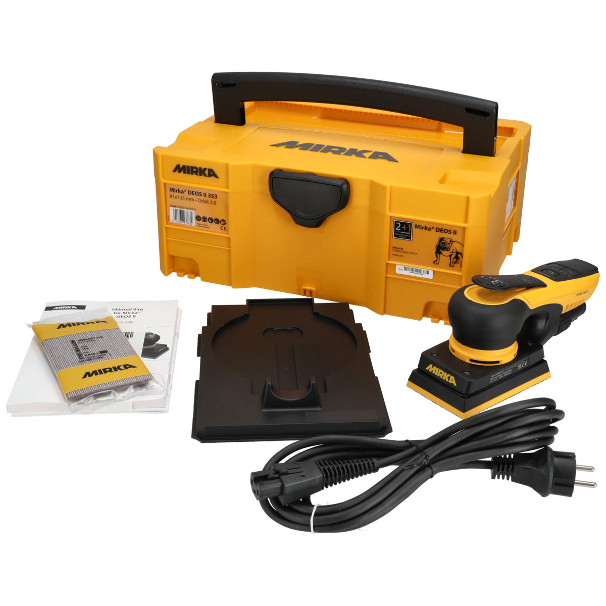Mirka® DEOS II 353 EU 81 mm x 133 mm, orbita 3.0 mm
