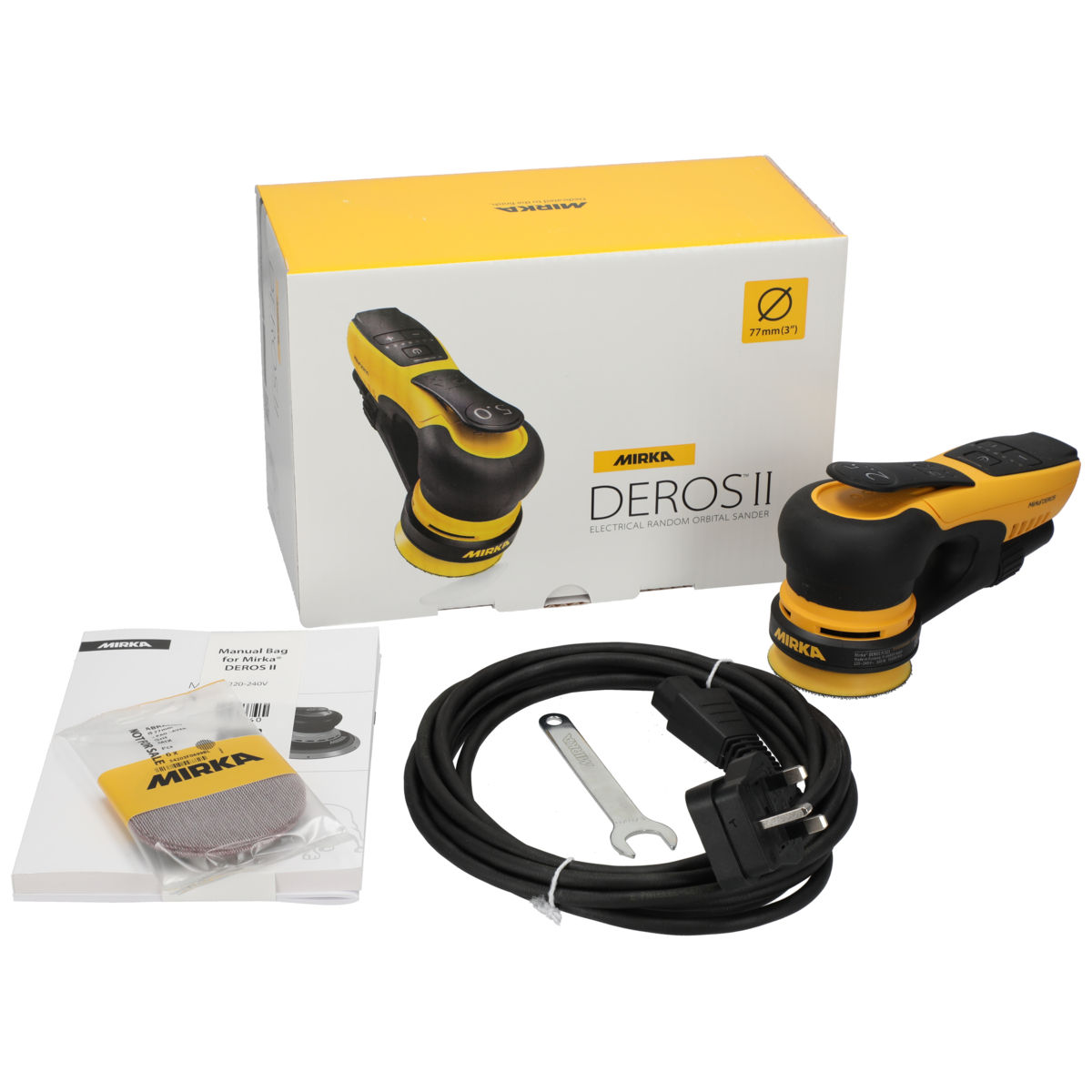 Mirka® DEROS II 325 UK Ø 77 mm, orbit 2.5 mm
