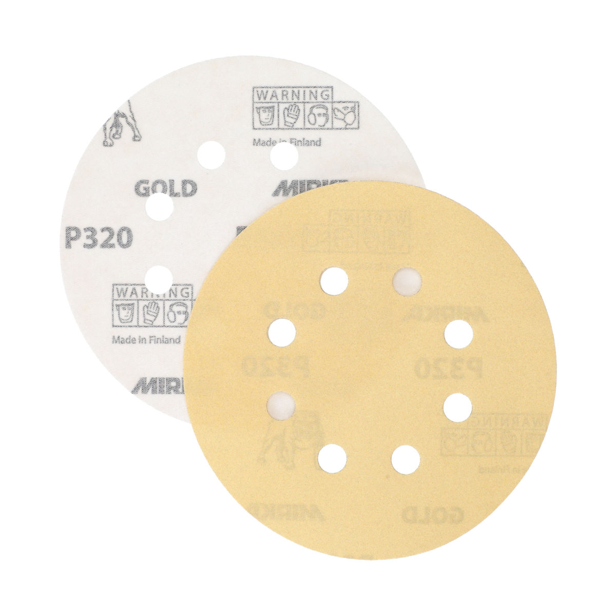 GOLD 5", 8 Hole Grip Vacuum Disc