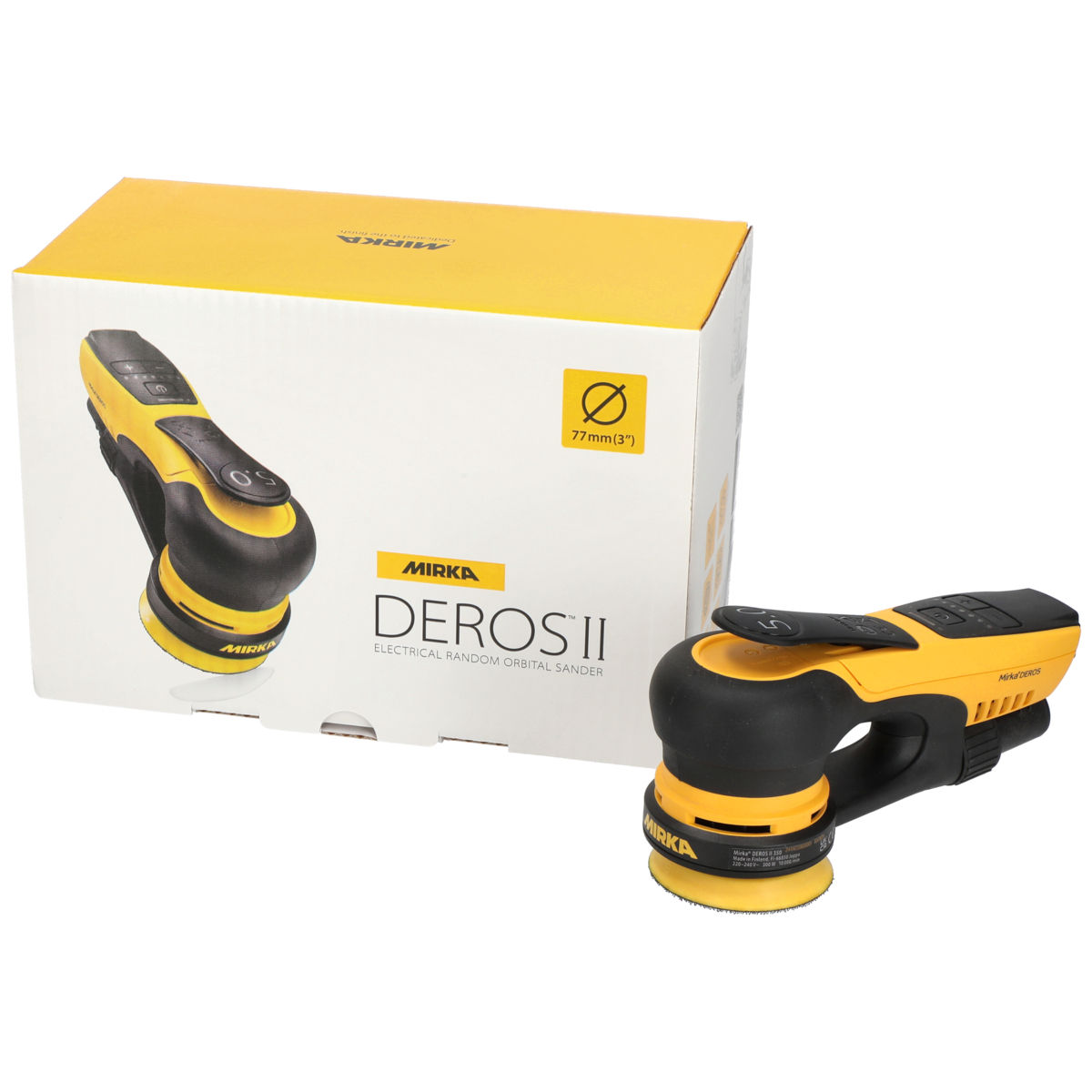 Mirka® DEROS II 350 UK Ø 77 mm, orbit 5.0 mm