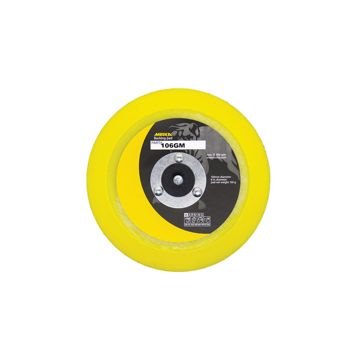 Plateau de ponçage pour les disques 6 po de Mirlon